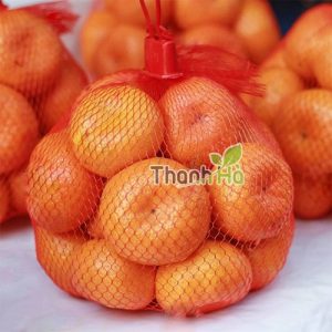 Bao lưới đựng trái cây dài 25cm kèm móc khóa - 1kg Bao lưới đựng trái cây dài 25cm kèm móc khóa - 1kg