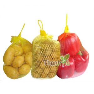 Bao lưới đựng trái cây dài 40cm kèm chốt khóa - 1kg Bao lưới đựng trái cây dài 40cm kèm chốt khóa - 1kg