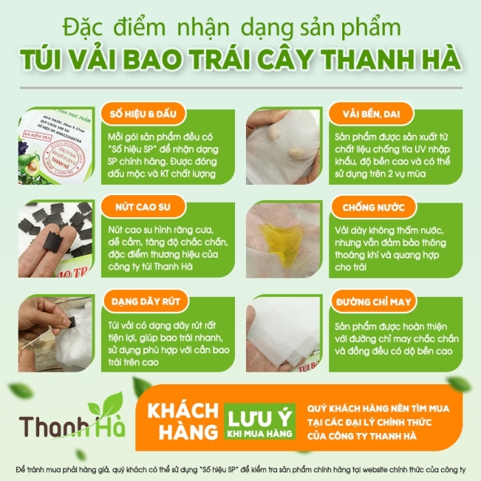 Các đặc điểm nổi bật của túi bao thương hiệu Thanh Hà Các đặc điểm nổi bật của túi bao thương hiệu Thanh Hà